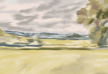 Rolling Hillside Landscape