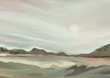 Serene Abstract Landscape