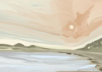 Serene Beach Sunset