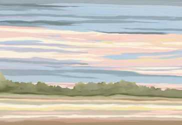 Serene Pastel Horizon