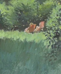 Two Ladies Relaxing In Sun
