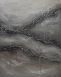 Abstract Flowing Greys