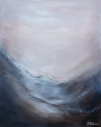 Misty Ocean Horizon