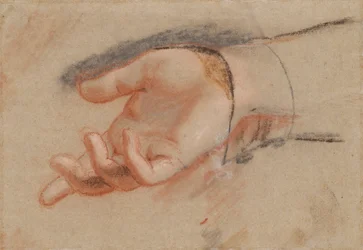 Pastel Study for an Outstretched Hand