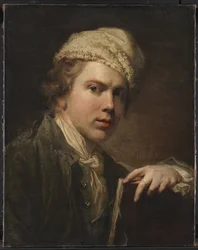 Self-portrait with Portfolio