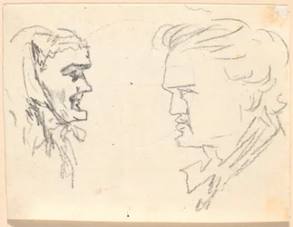 Two Profiles Facing Each Other