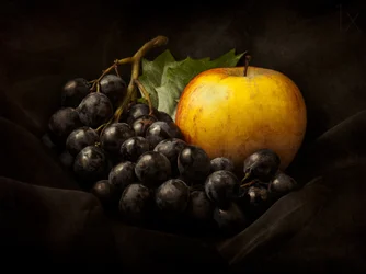 Grapes and Golden Apple