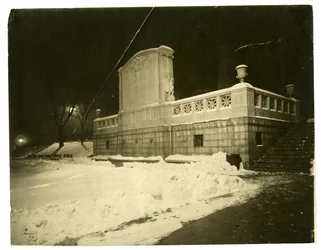 Shaw Memorial at back at night, Boston, USA, c.1902-10