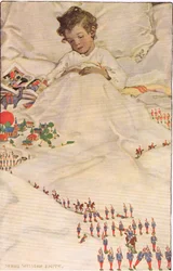 A child in bed, from 