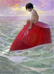 Tom sat upon the buoy long days
