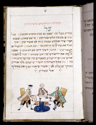 Book of Prayer (12.7 x 8.8 cm) Bambeg 1773. At the end of prayer for the neo (New Moon Day) - Jewish Museum in Basel, Switzerland