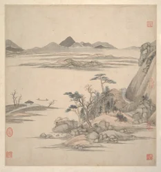 Landscapes in the styles of ancient masters
