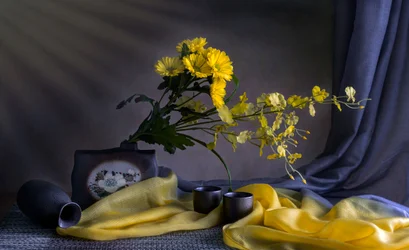 Golden Floral Serenity