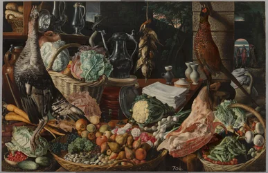 Kitchen Scene with Christ at Emmaus, c.1560-1565