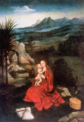 The Rest on the Flight into Egypt (Detail)
