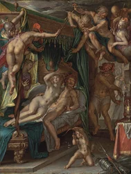 Mars and Venus Surprised by Vulcan