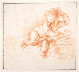 Putti Gathering Fruit