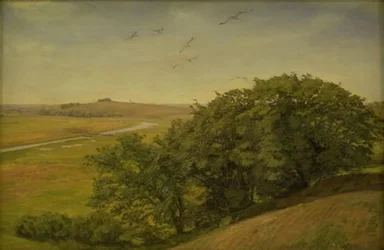 Landscape with Trees on a Slope