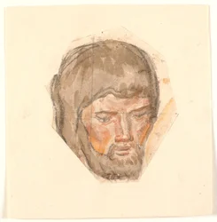Study of the Head of a Bearded Man
