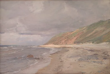 Tisvilde Beach. Gray Weather