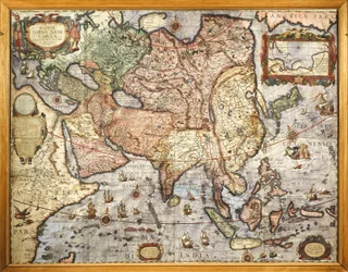 Map of Asia from the Atlas by Joan Blaeu