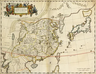 Map of China, from "Atlas Maior Sive Cosmographia Blaviana"