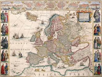 Map of Europe from the Blaeu Atlas