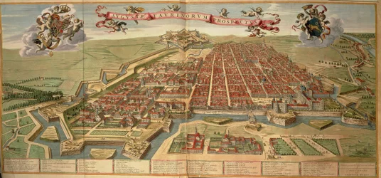 Map of Turin from Theatrum Sabaudiae