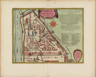 The Moscow Kremlin Map of the 16th century Castellum Urbis Moskvae