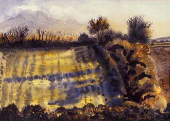 Field with Long Shadows, 1990