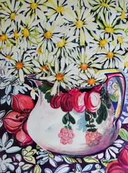Marguerites in a 30s Jug, 2001