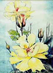 Yellow Rose in a Suffolk Breeze, 2005