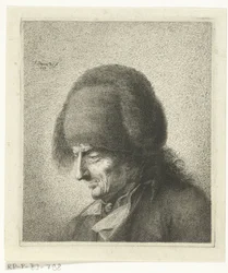 Head of an Old Man with Fur Hat