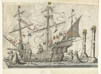 The Ship Victoria, No. 5 (series title: Funeral Procession of Emperor Charles V, 1558)
