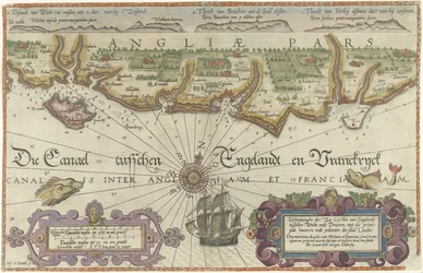 Map of the English Coast between the Isle of Wight and Dover