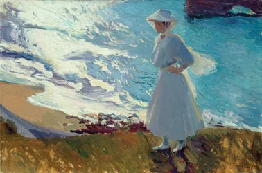 María on the Beach at Biarritz or Contre-jour