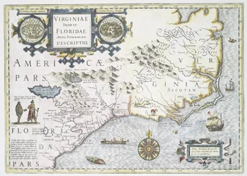 Virginiae Item et Floridae Americae Provinciarum, Nova Descriptio