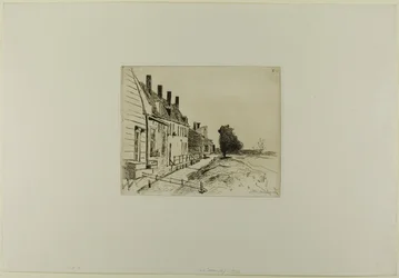 Houses Along the Canal, from Cahier de six eaux-fortes, Views of Holland