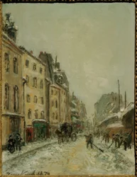 Rue du Faubourg Saint-Jacques, Snow Shoveler