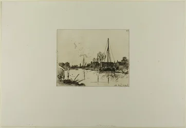 The Canal, from Cahier de six eaux-fortes, vues de Hollande