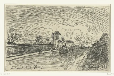 Exit of Cochin Hospital (Faubourg Saint-Jacques, Paris)