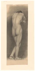 Standing Female Nude, Seen from the Rear