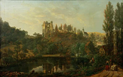 View of the Castle Ruins of Tharandt