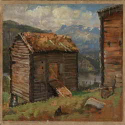 Farm Buildings at Hjelle in Valdres