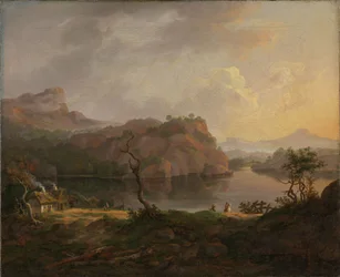 Nordic Landscape with a Dead Tree