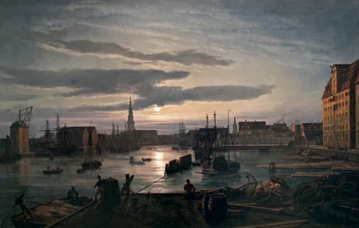 Copenhagen Harbour by Moonlight