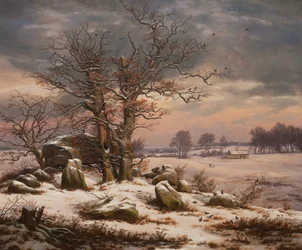 Winter Landscape Near Vordingborg
