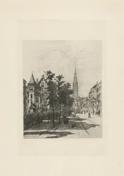 View of the Vondelstraat in Amsterdam