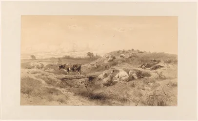 Landscape with Cattle and Resting Shepherd