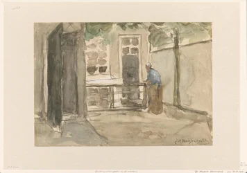 View of a Courtyard from the Artist